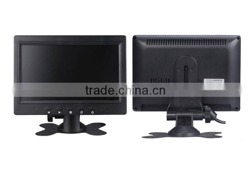 wall mount desktop 7" used tft lcd color tv monitor for bus