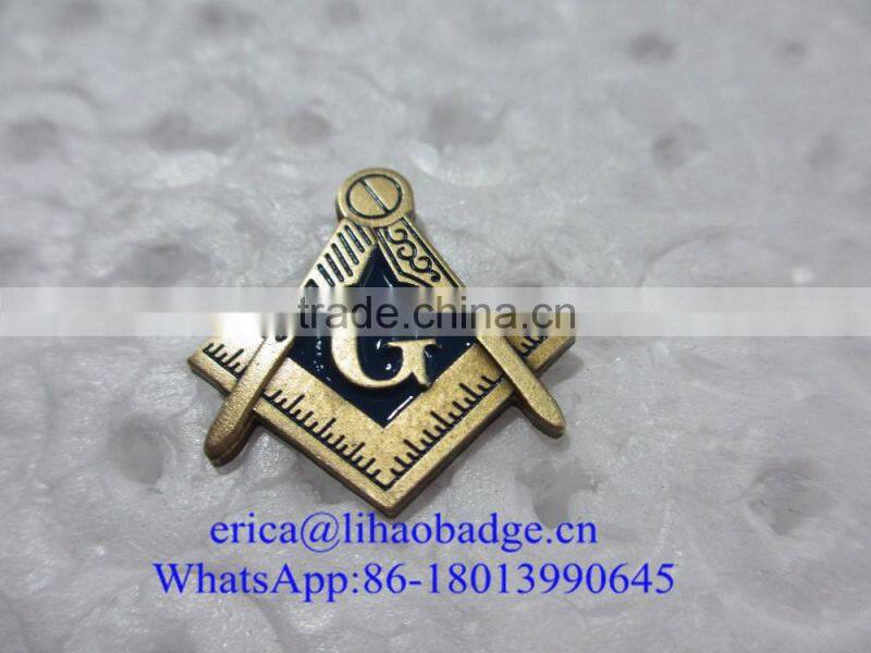Masonic Car Emblems& Lapel Pins,Free Mason Keychain and keyring,Masonic Tie Clips and cufflinks emblems