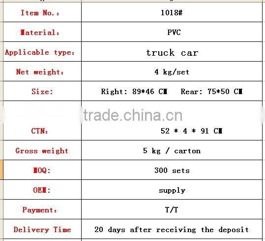 pvc material Truck car mat