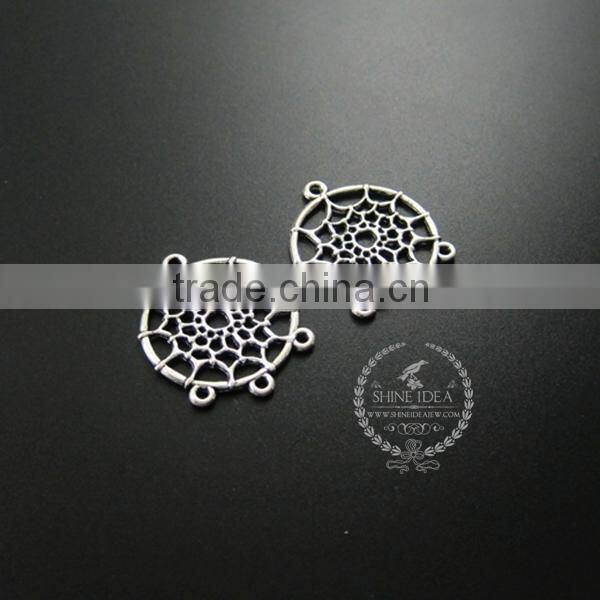 28*33mm antiqued silver Indian dream catcher net spider meb DIY pendant charm supplies findings 1820277