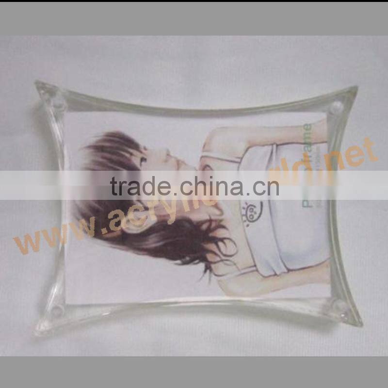 plastic picture frame curved glass picture frame magnet picture frame