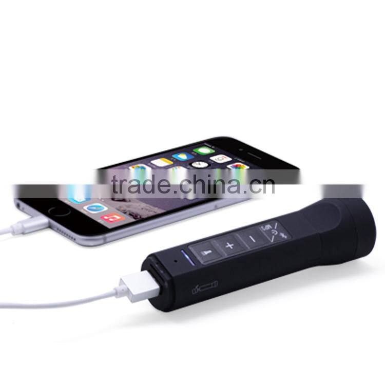 2015 multifunction 2200MAH power bank with torch,FM and MP3