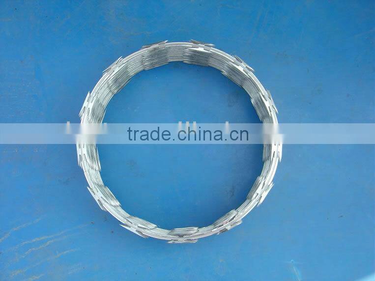 BTO-22 stainless steel razor barb wire concertina wire with razor