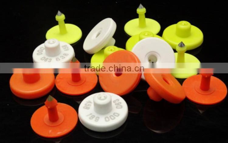 Plastic tracking rfid animal ear tag