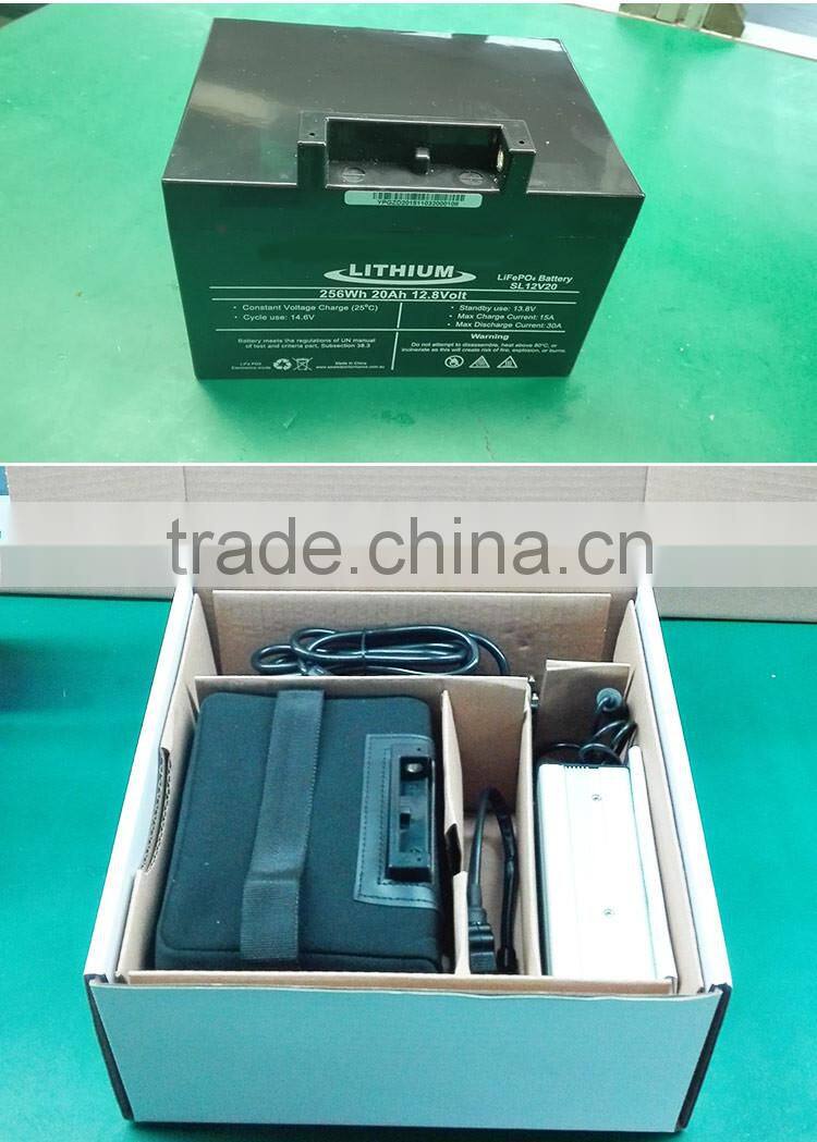 Excellent performance electric golf trolley flat lithium polymer battery 12v 22ah