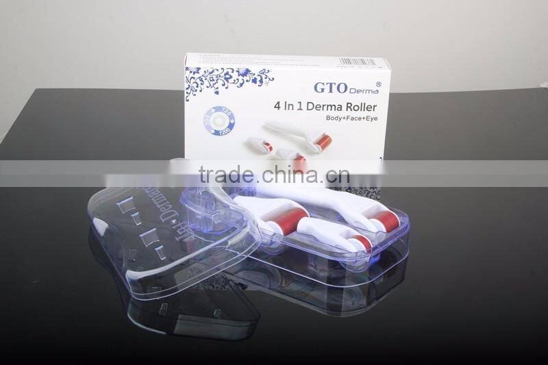 CE,FDA,ROHS Certification Derma Rolling System Type 4 in 1 derma roller