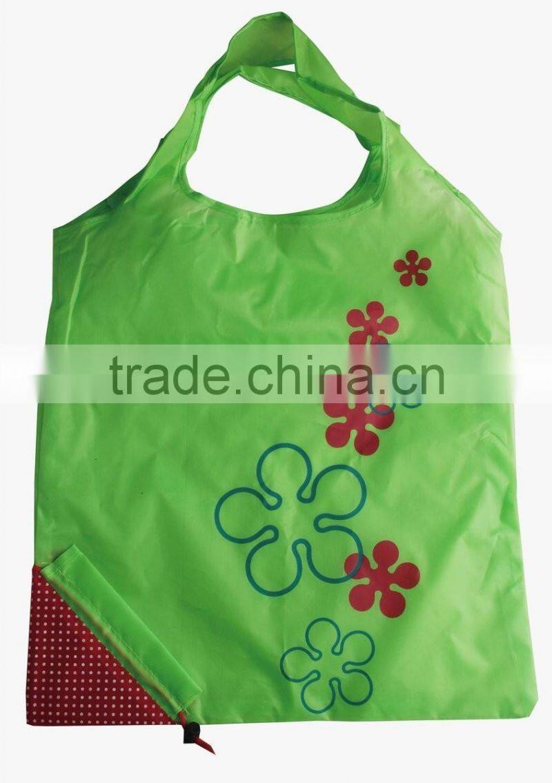 Reusable Shopping Tote Bag - Folded into a Strawberry