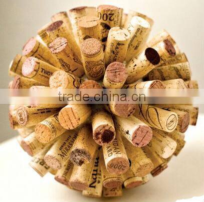Wholesale natural glass engraved logo printing natural wine corks