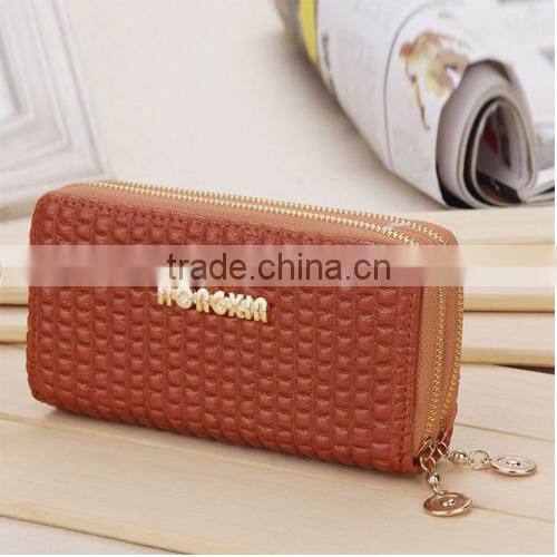 Vintage Embossed Stone Pattern Double Layer Women Lady Wallet Purse (BBYT005)