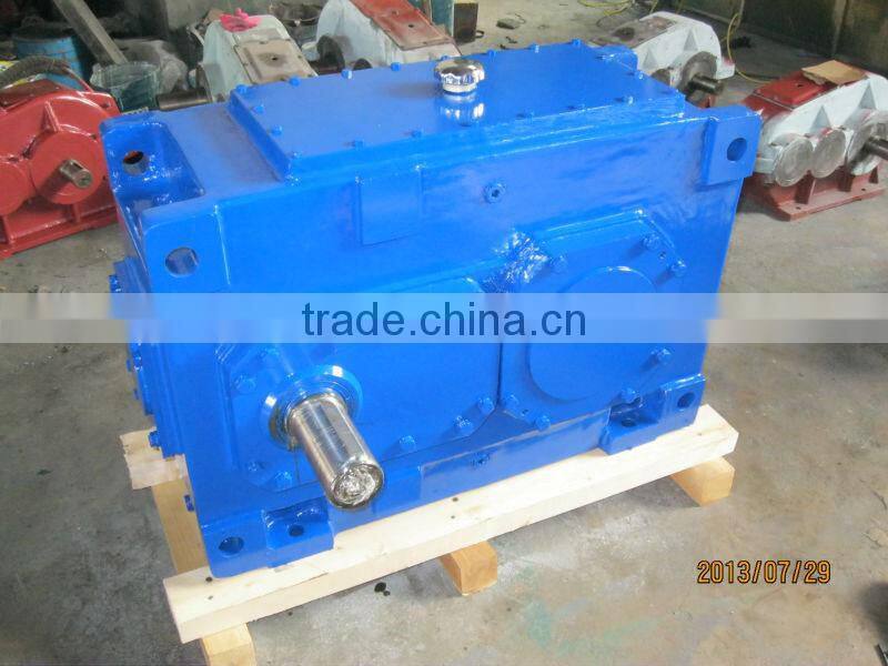 B series industrial helical bevel gear speed reducer grease nipple on inspection cover