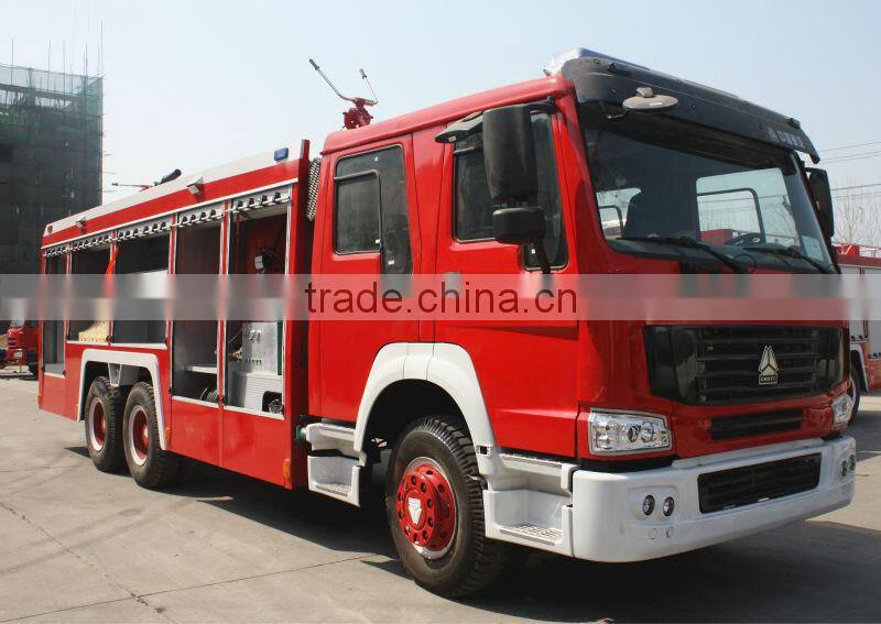 SINOTRUK HOWO fire truck 6X4 used fire truck water capacity