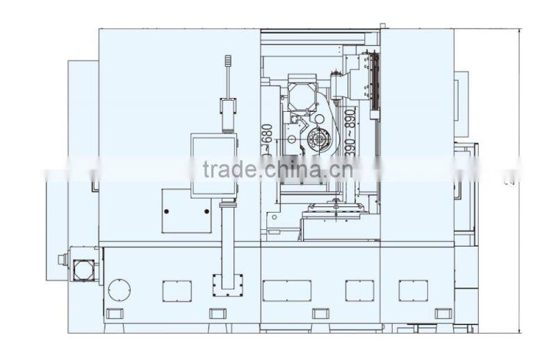 Economical and High Efficiency CNC Gear Hobbing Machine