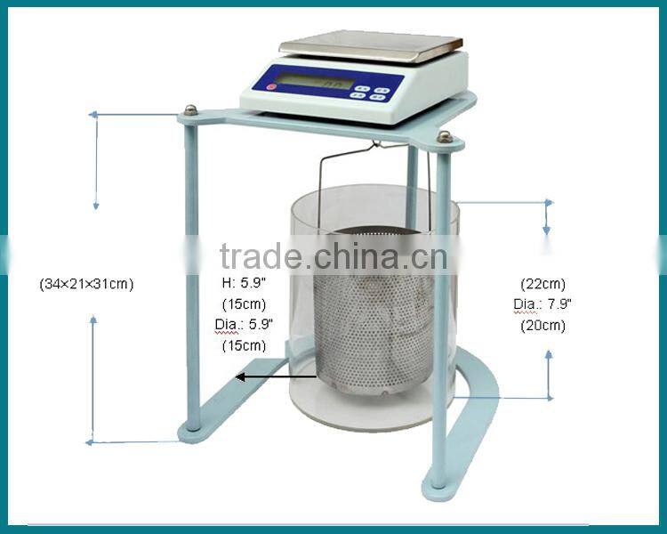 hydrostatic counter weighing density scale