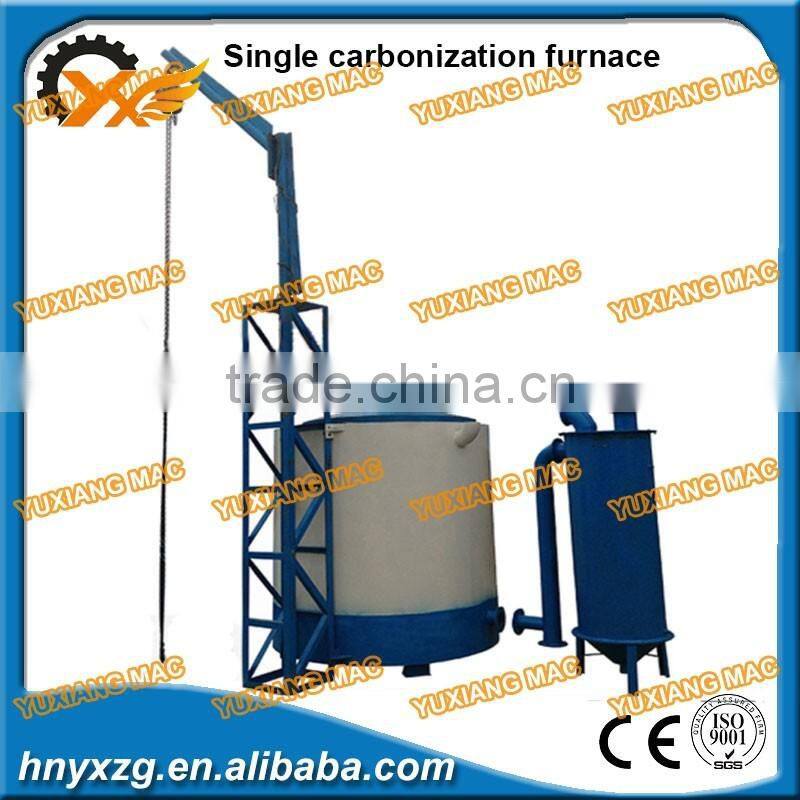 Energy saving environmental continuous rice husk carbonization for BBQ