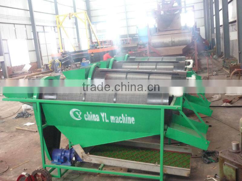 Mobile gold trommel screening machine