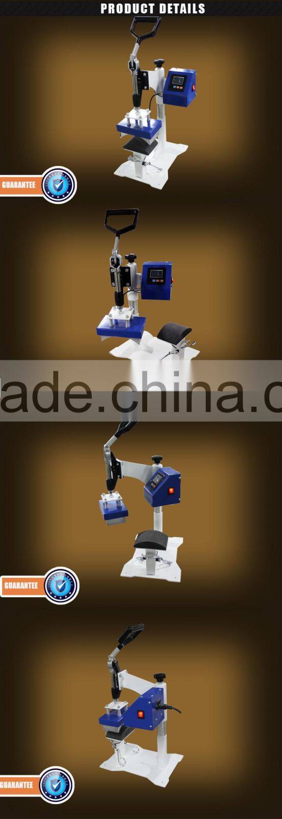 Newest LCD Dye Sublimation Rotary Swing Cap Heat Press Machine for Sale