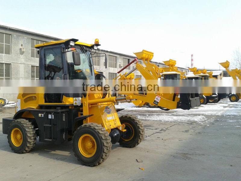 loading machine 915 with snow bucket for Euro market