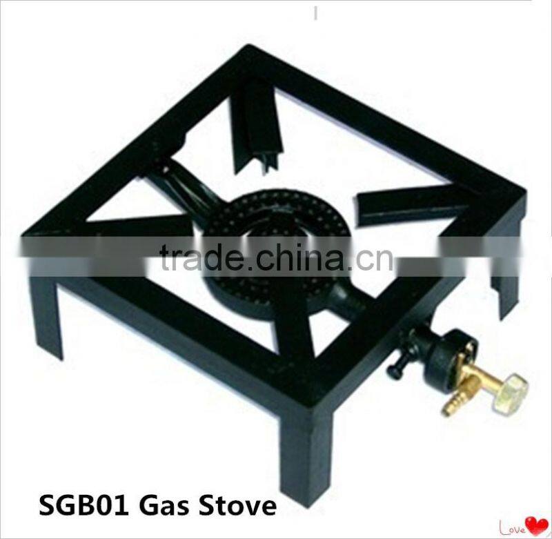 Steel frame gas cooker,cast iron gas burner for cooking to Africa