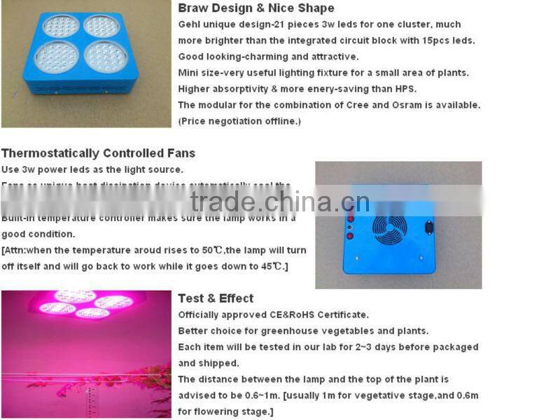Wholesale led grow light for potatoes/tomatoes/cucumbers