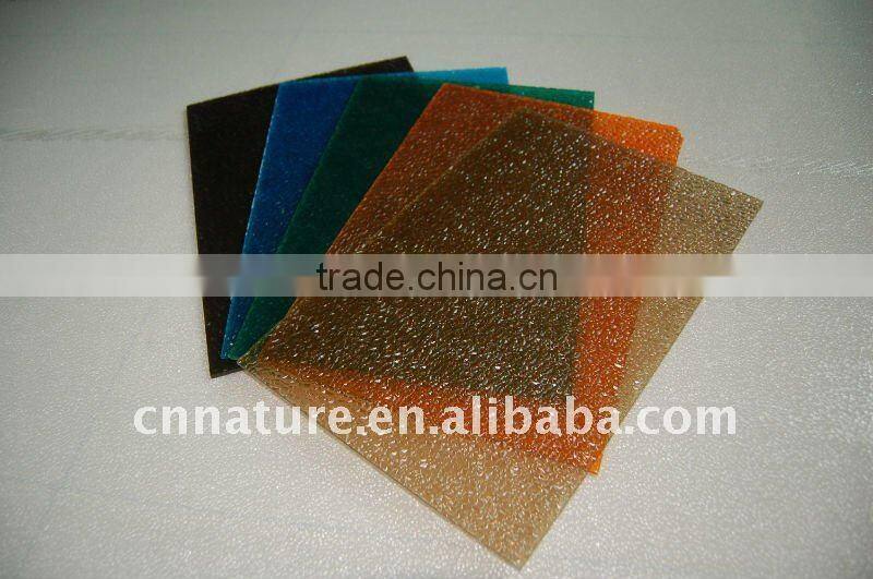 foshan diamond polycarbonate embossed sheet
