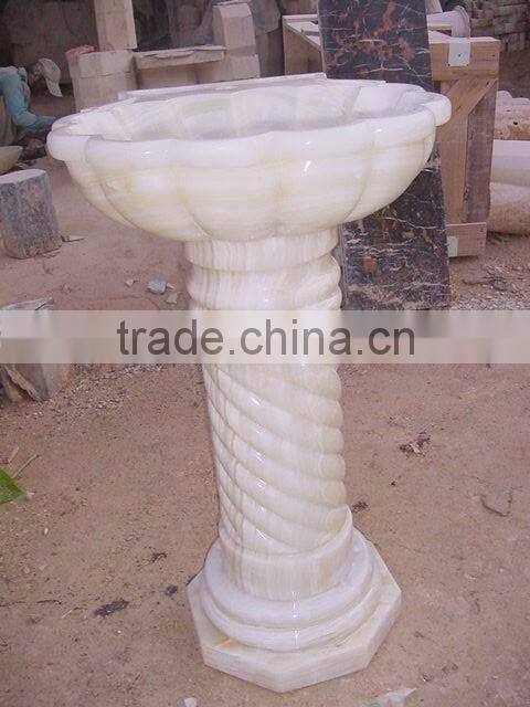 Natural Color ONYX PEDESTALS SINKS BASINS COLLECTION
