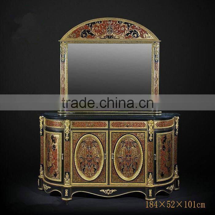 Noble Design Imperial Rectangular Dinner Table & Chairs, Luxury Wood Carved Pedestal Dinning Table, Royal Furniture Dinning Set