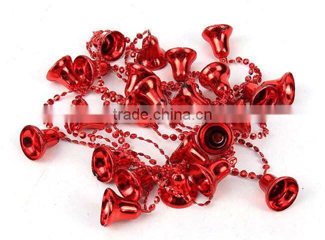 Wholesale cheap bright christmas small bells christmas trees ornament