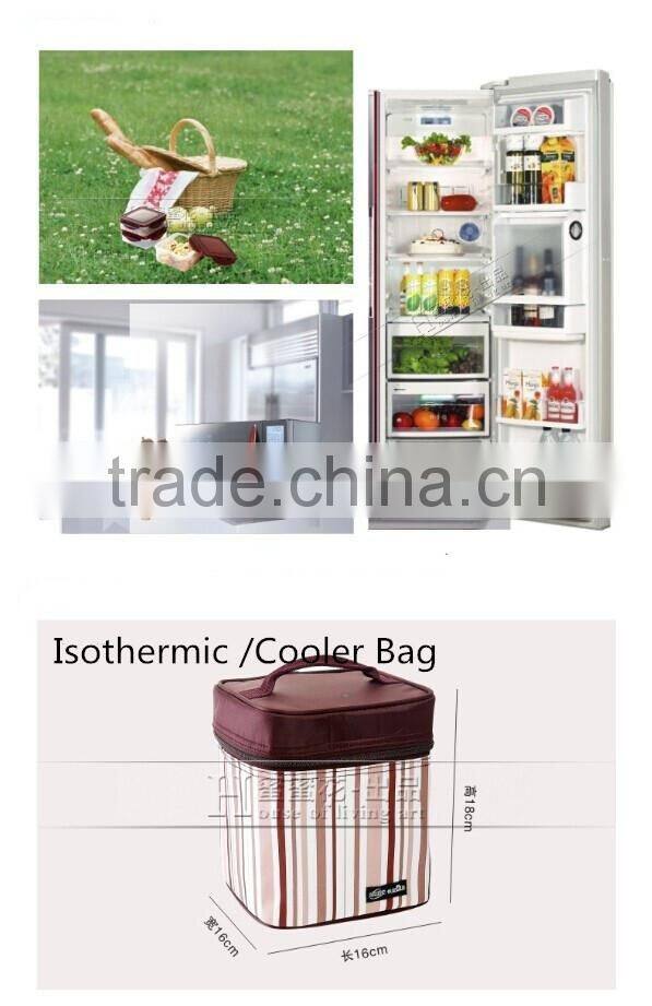 Waterproof 4.6L Travel Picnic Lunch Box Container Snack Tote Isothermic Cooler Handbag