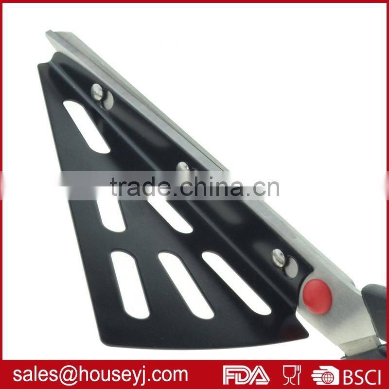 11 inch pizza scissors with detachable spatula and soft grip handle pizza cutter