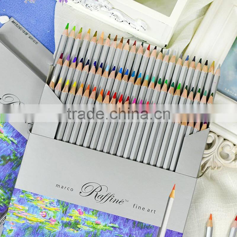 Factory Wholesale 72 Color Marco Fine Harmless Oil Pastel Colored Pencil Set