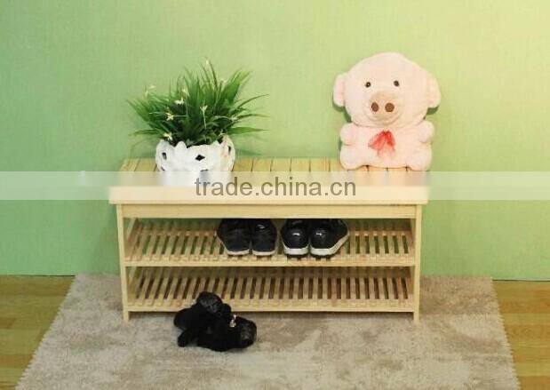 High quality eco-friendly customized wooden shoe shelf wholesale