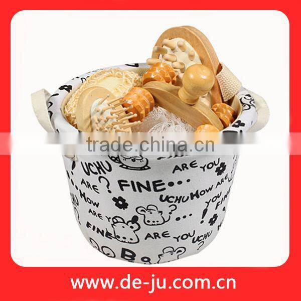 Promotion Gift Blue Fabric Basket Bath Set