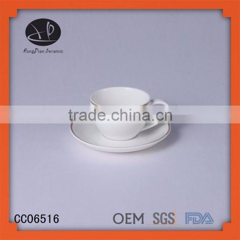 espresso cup ceramic,ceramic gold plated tea set with decal