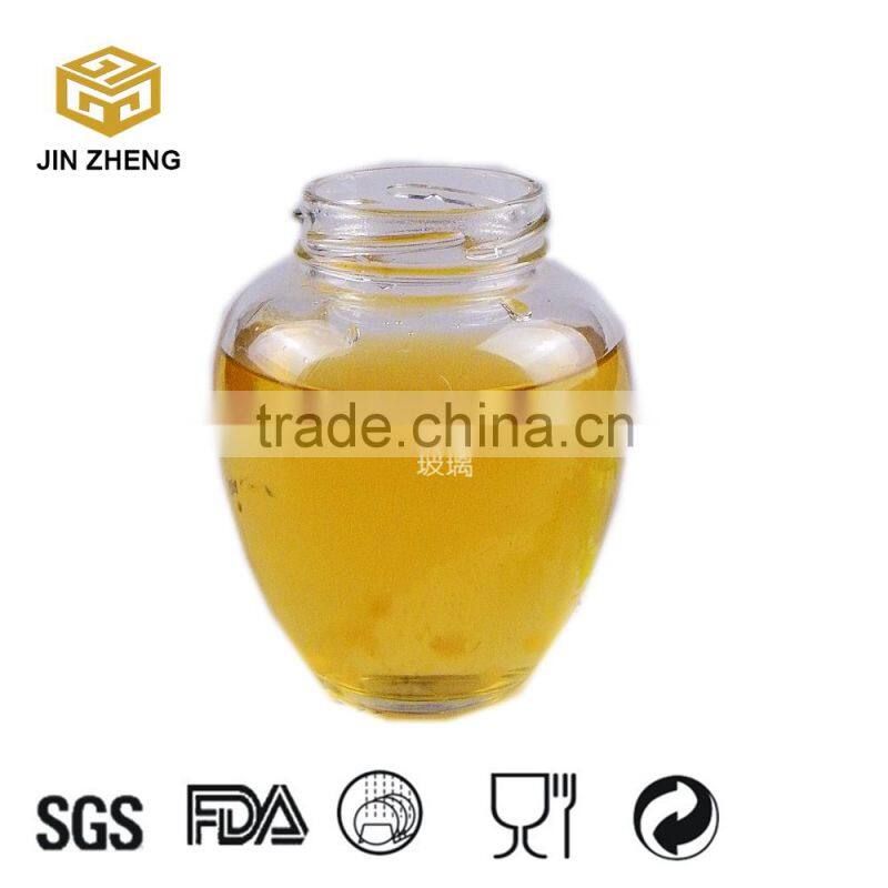 manufacture round 300ml twist off cap glass jar with lid