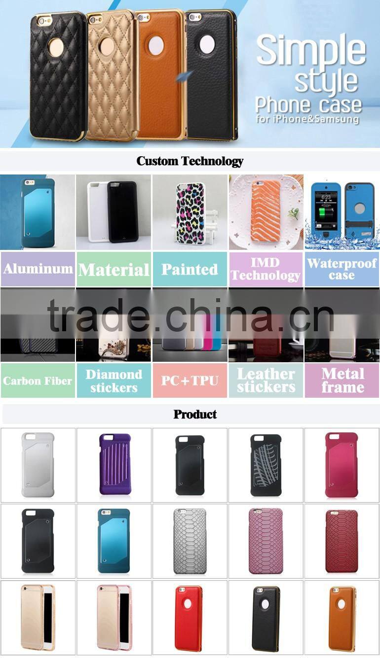 wholesale phone cases for iPhone 6, mobile phone leather case round logo hole phone shell for iPhone6
