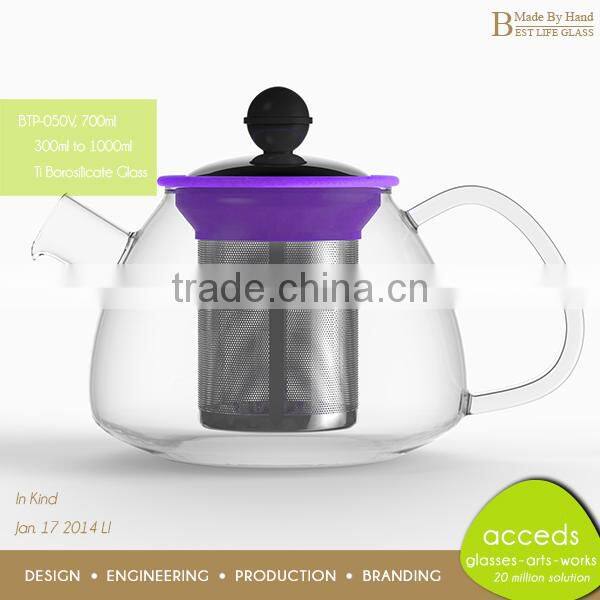 New Arrival Custom FashionablePrinted Insulated Glass Arabic Pot