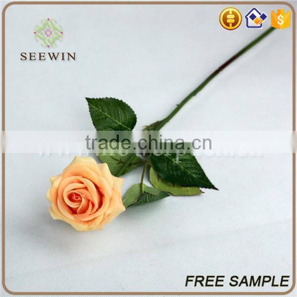 bright-colored rose artificial flowers long stem