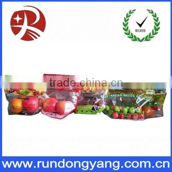 PE OPP LDPE Plastic slider zipper zip lock fruit protection packaging bag