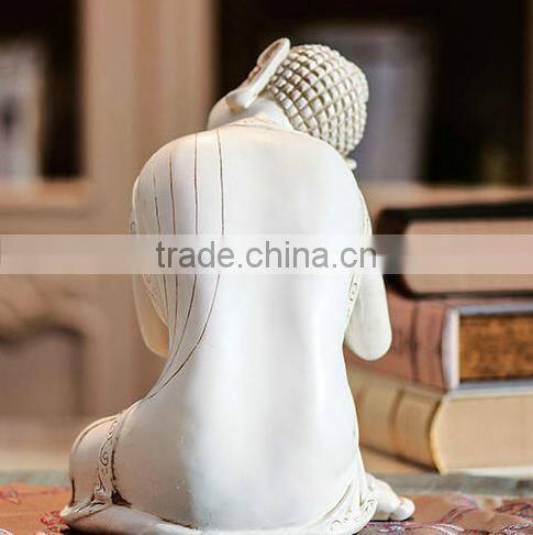 Hand carved resin sleeping Buddha statue