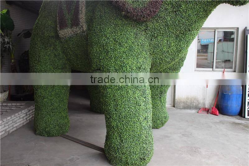 artificial design nature simulation grass plant elephant statue animal sculpture