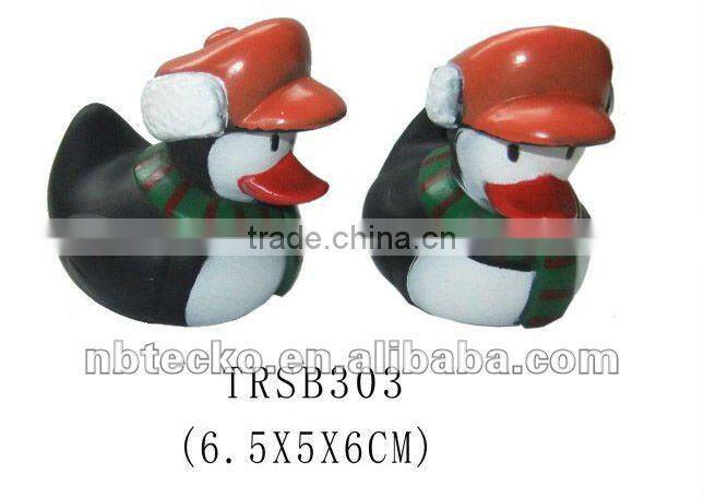 Promotional christmas bath floating PVC duck/bath toy