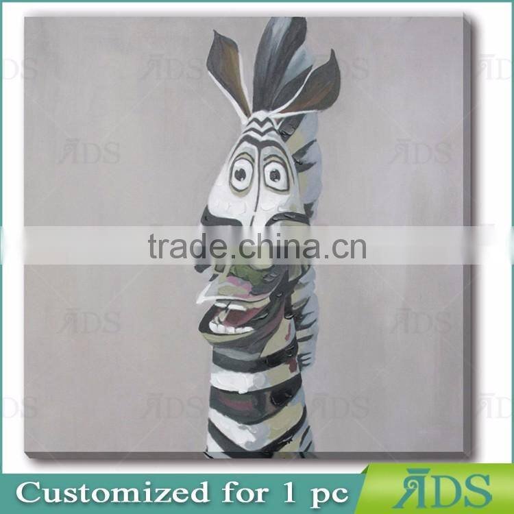 Wholesale Zebra Canvas Oil Painting for Home Wall Decoration