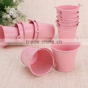 tin bucket with handle for candle