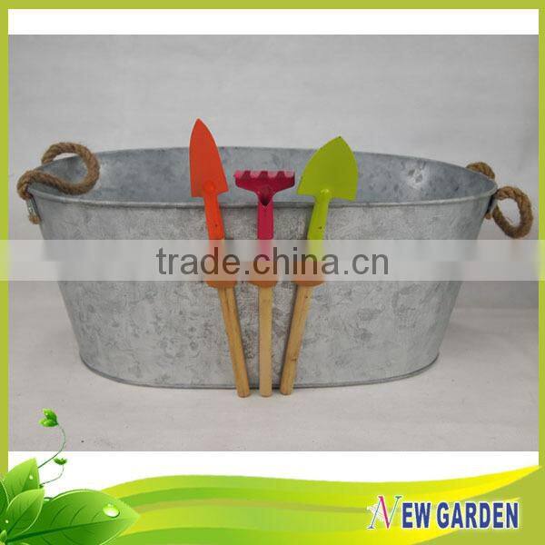 Latest design custom outdoor metal planters waterproof large flower pot