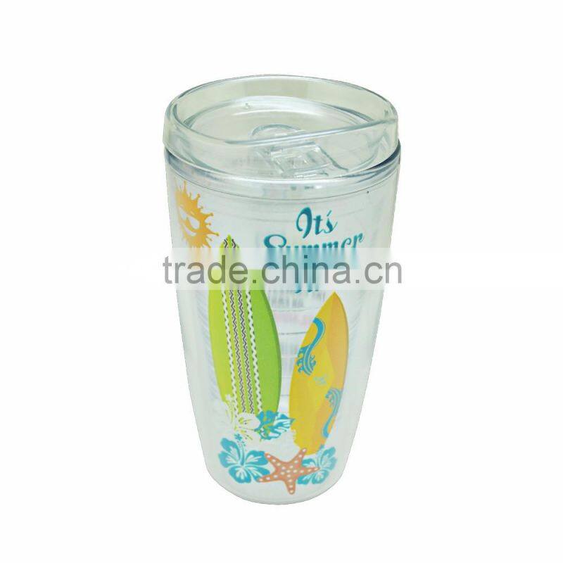 PS double wall walking mug 2017 new promotion Item