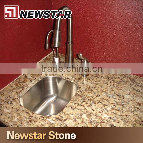 Newstar Cheap Granite Bathroom Vanity Tops With Ceramic Sink