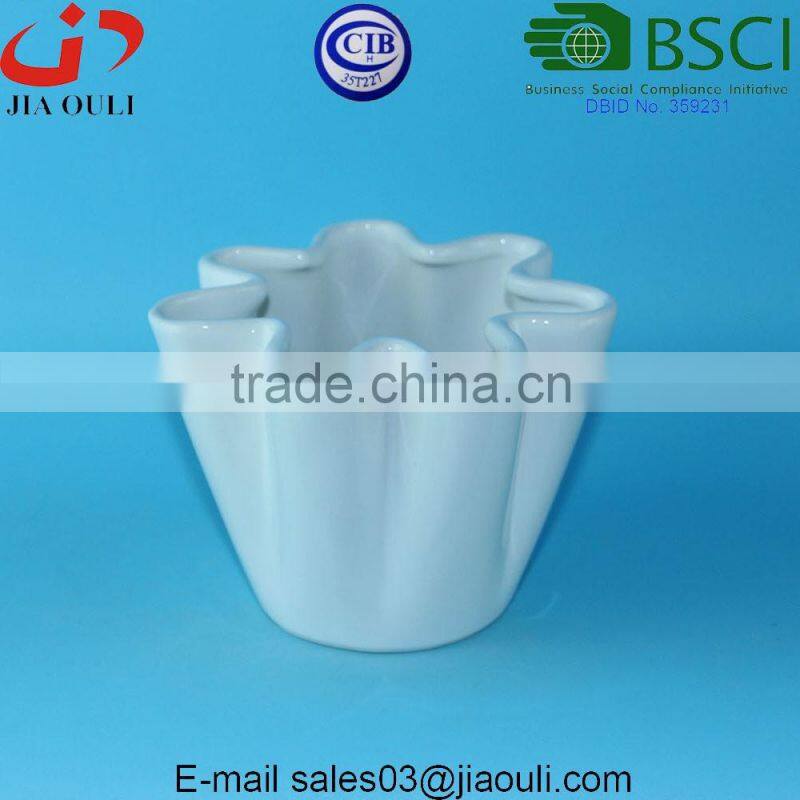 Mini Square Ceramic planter pot, cube nursery pots