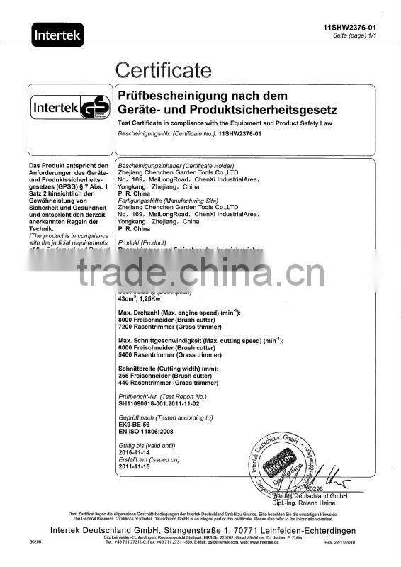 25CC/ 36CC/52CC/double edged Hedge trimmer, 22.5cc, 1 HP /CE/GS