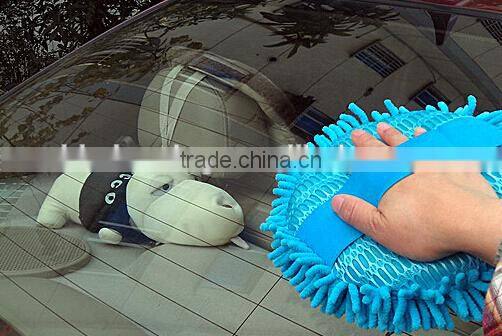 Microfiber car wash sponge mitt, car glove, promotion mitt