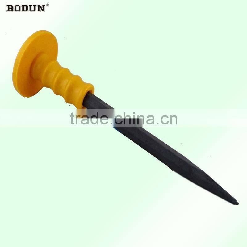 H6001 Cold stone chisel with blue rubber handle